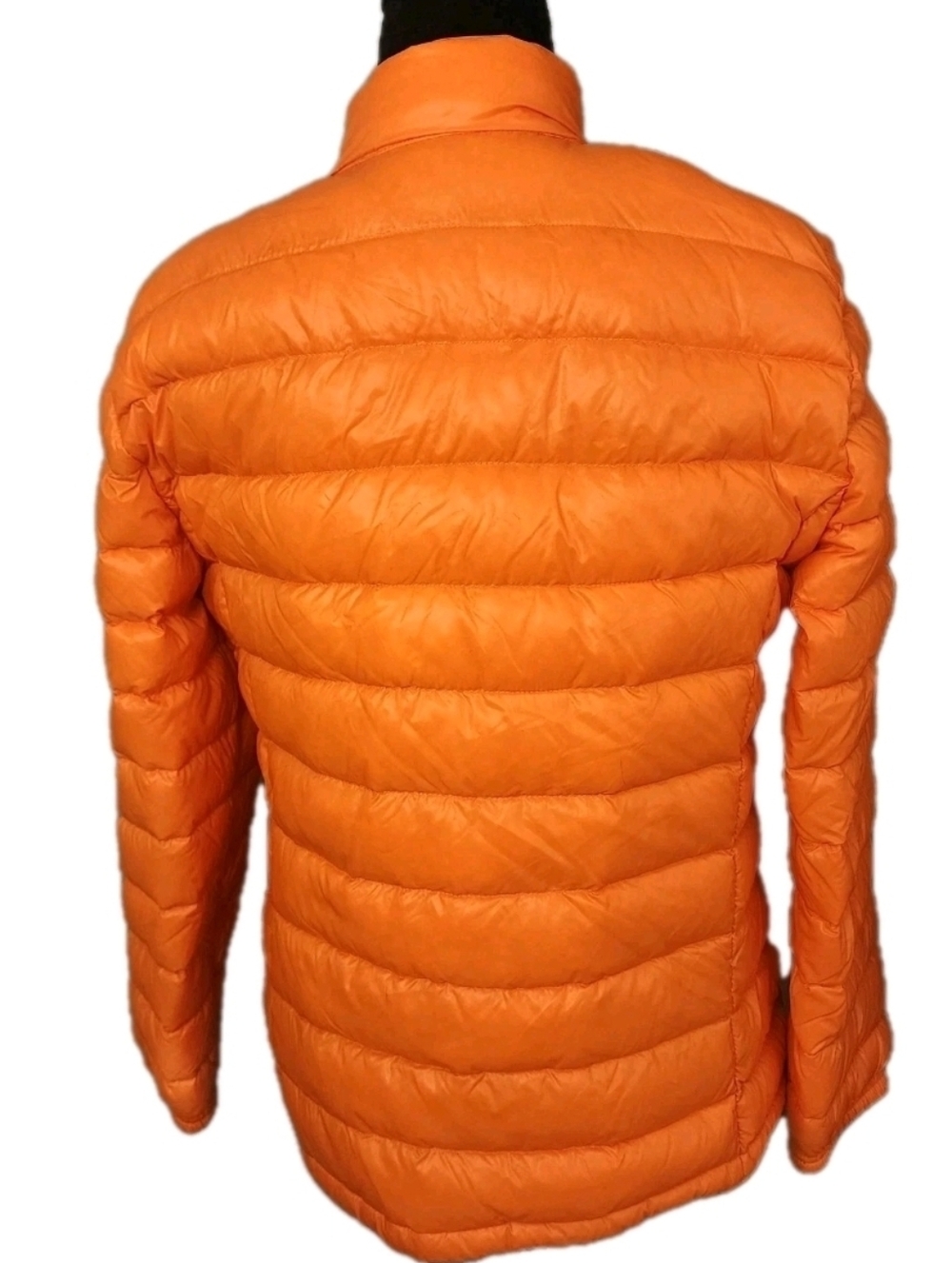 Calvin Klein Women Orange Lightweight Packable Puffer Jacket Size Large - Picture 2 of 9